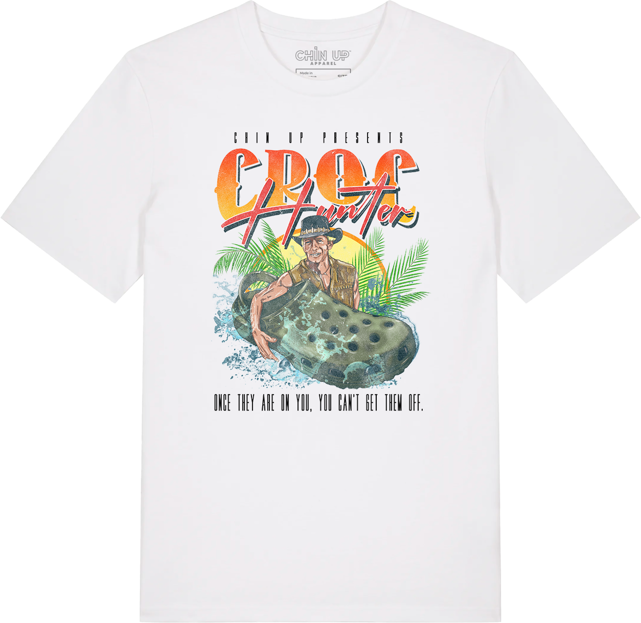 Croc Hunter Graphic Mens T-Shirt