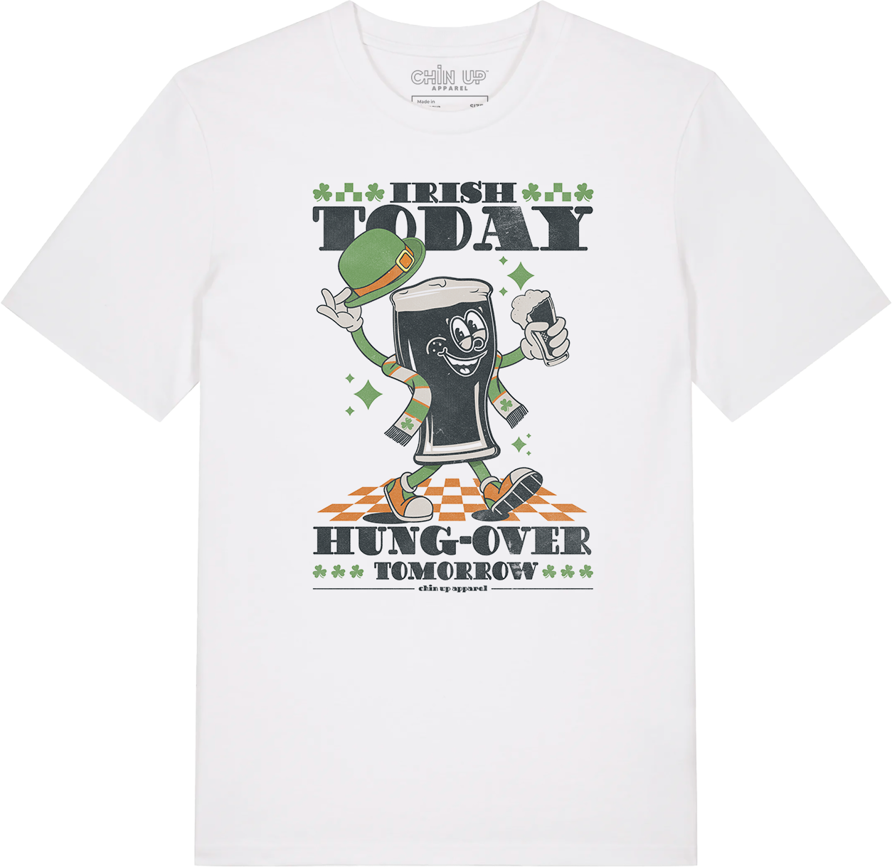 Printed graphic "irish today" tees for men