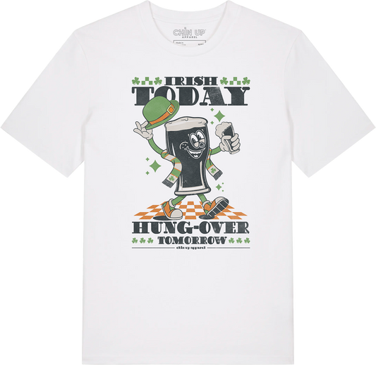 Printed graphic "irish today" tees for men